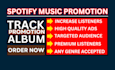 do spotify music promotion, spotify track, album promotion
