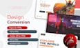 convert figma to html bootstrap or psd responsive website