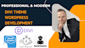 develop stuning responsive wordpress site with divi theme