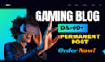 write and publish a guest post on gaming blog