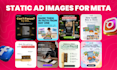 design high converting static ads and ad images for meta