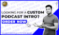 create podcast intro, promo, logo animation
