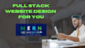 develop custom mern stack website as a mern stack developer using reactjs