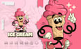 design a cartoon mascot logo for food