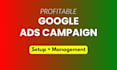setup, manage and optimize google ads PPC, conversion, lead generation campaign