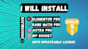 install elementor pro, astra pro, rank math pro, wp rocket and crocoblock