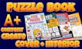 design amazon KDP puzzle, coloring, activity books