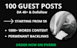 do manual guest posting with dofollow backlinks on high da niche sites