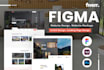 do figma website design, website mockup, figma landing page