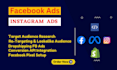 set up, manage and optimize your facebook and instagram ads