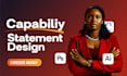 design capability statement, winning government capability statement