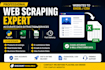do python web scraping, data extraction and deliver clean data in excel or CSV