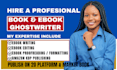 ghostwrite my self help ebook, kindle publishing, editing and formatting my book