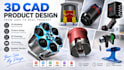 create 3d models for 3d printing, mechanical design