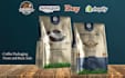 design coffee packaging, coffee label, pouch and bag