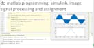 do matlab programming, simulink, image, signal processing and assignment