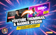 do eye catching youtube thumbnail design for your channel