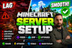 setup and optimize a minecraft server with mods