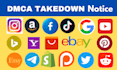 send dmca takedown notice tiktok,reddit,facebook,twitter,instagram,shopify,etsy