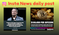 design instagram news posts daily for a month