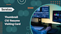make a professional resume, visiting card, CV, thumbnail