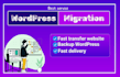 migrate wordpress, backup wordpress and transfer website to new domain hosting