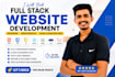 be your front end web developer using HTML,CSS, bootstrap and react js