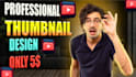 design professional catchy and unique youtube thumbnail