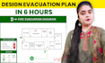 design fire emergency evacuation plan, diagram, document