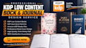 create KDP low content book, KDP amazon, kdp journal, book cover design, kdp