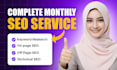 provide complete monthly SEO service for google ranking with backlinks