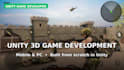 develop 2d and 3d mobile game in unity, unity game development
