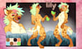 draw custom furry reference sheet character reference sheet fursona furry art