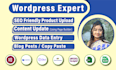 wordpress data entry and woocommerce product upload