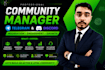 be your mod or community manager for telegram and discord