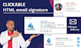 create a clickable HTML email signature