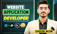 develop ai web applications using next js django, rest apis and javascript