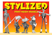 sculpt stylized 3d character model for 3d printing