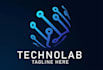 design modern technology, software, tech logo
