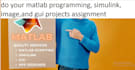 do  matlab programming, simulink, image,and gui projects assignment