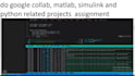do google collab, matlab, simulink and python related projects  assignment