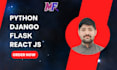 be your developer in python, django, flask, and reactjs