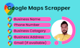 do google maps scraper for b2b lead gen, data extraction, mining, email address