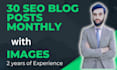 be your monthly SEO content writer and blog writer