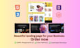develop a beautiful landing page using HTML, CSS, and bootstrap