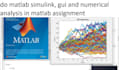 do matlab simulink, gui and numerical analysis in matlab assignment