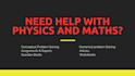 help you through physics and mathematics problems