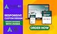 design website or customize avada theme as per your requirements