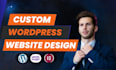 design  modern responsive  wordpress and redesign custom website development