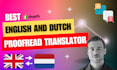 proofread your dutch text with expertise
